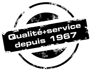 Qualité + service depuis 1967